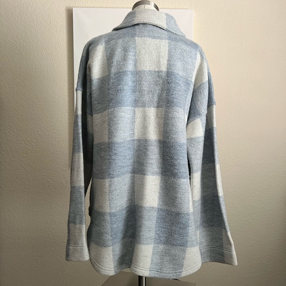 Madewell Buffalo Check Popover Sweater New Medium - Picture 11 of 13